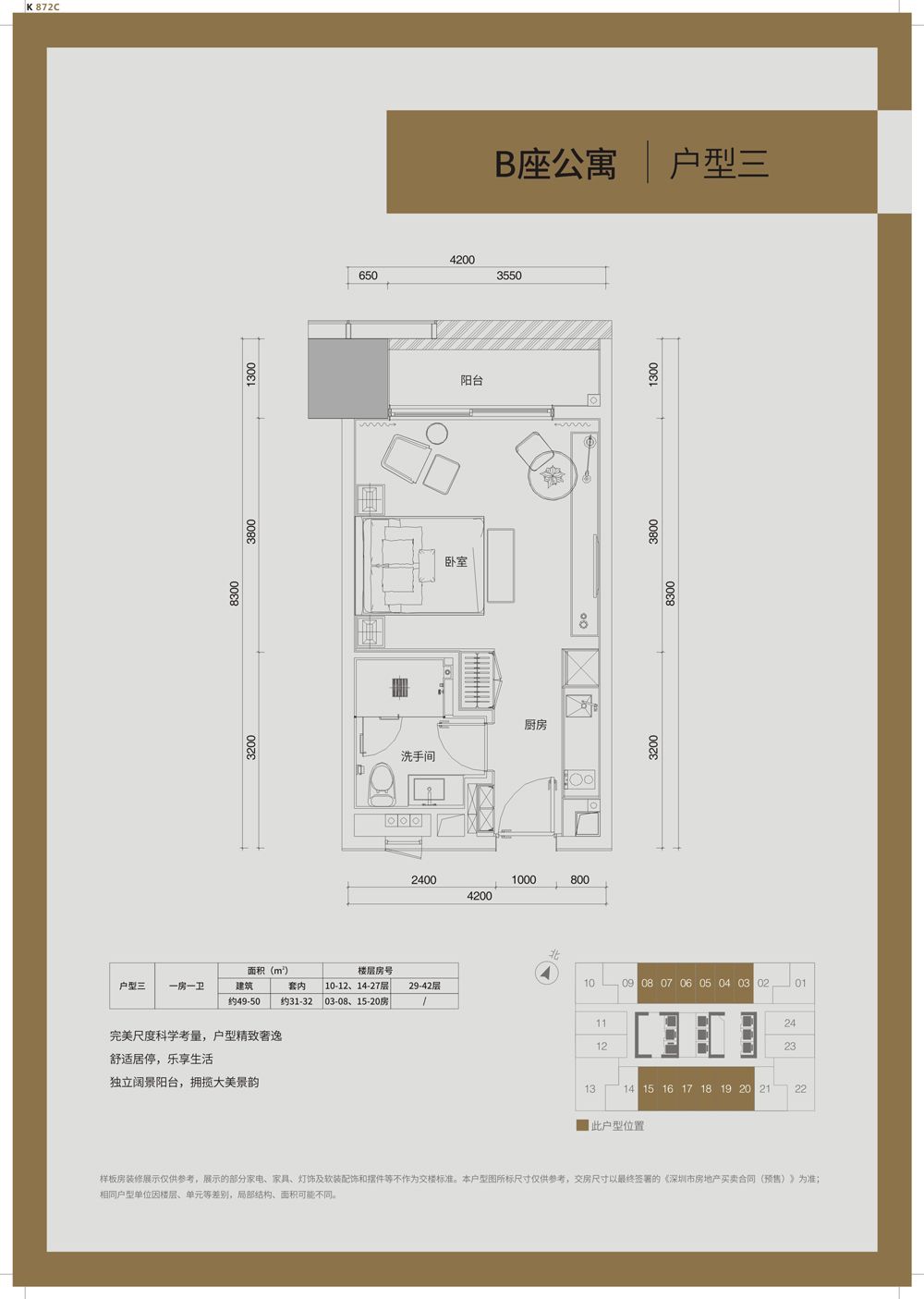 深业中城49-286㎡臻稀公寓|价格|项目资料|售楼处电话(图25)